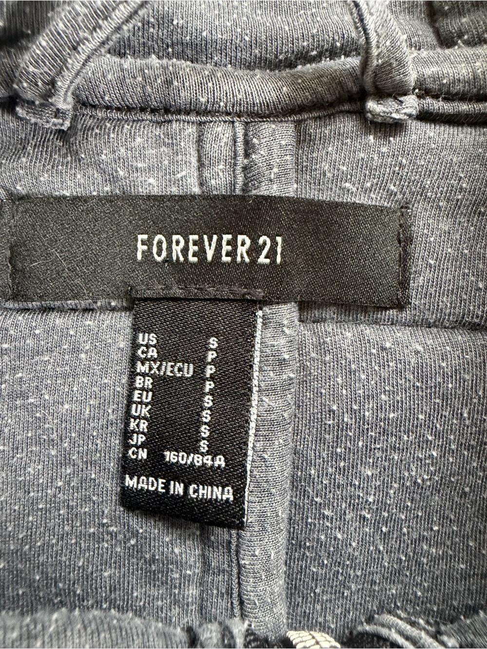 Forever 21 Heathered Dark Gray Hoodie - Picture 6 of 15